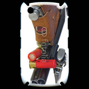 Coque Black Berry 8520 Fusil de chasse et couteau