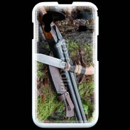 Coque Samsung ACE S5830 Fusil de chasse et couteau 2