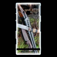 Coque Sony Xperia U Fusil de chasse et couteau 2