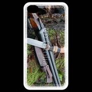 Coque iPhone 4 / iPhone 4S Fusil de chasse et couteau 2