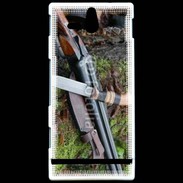 Coque SONY Xperia U Fusil de chasse et couteau 2