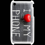 Coque iPhone 3G / 3GS J'aime mon téléphone