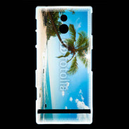 Coque Sony Xperia U Belle plage ensoleillée 1