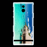 Coque Sony Xperia U Bungalow sur mer tropicale