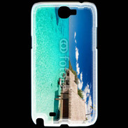 Coque Samsung Galaxy Note 2 Bungalow sur mer tropicale