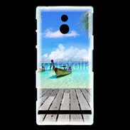 Coque Sony Xperia U Plage tropicale