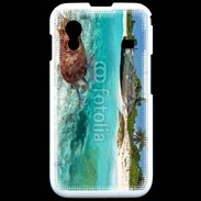 Coque Samsung ACE S5830 Belle plage avec tortue