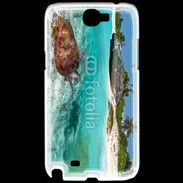Coque Samsung Galaxy Note 2 Belle plage avec tortue