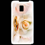 Coque LG P990 Alliance sur fond de rose