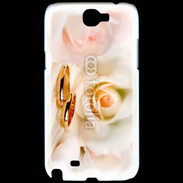 Coque Samsung Galaxy Note 2 Alliance sur fond de rose