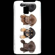 Coque LG P990 Alignement de petits chiens