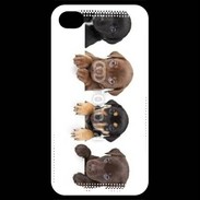 Coque iPhone 4 / iPhone 4S Alignement de petits chiens