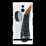 Coque Sony Xperia U Crosse et palet de Hockey sur glace
