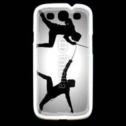 Coque Samsung Galaxy S3 Silhouette d'escrimeurs