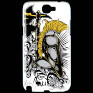 Coque Samsung Galaxy Note 2 Hache et Casque