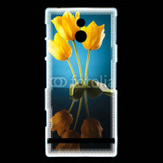 Coque Sony Xperia U Miroir de tulipes
