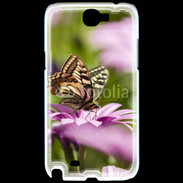 Coque Samsung Galaxy Note 2 Fleur et papillon