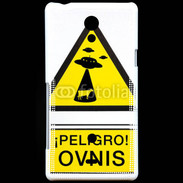 Coque Sony Xperia T Warning Ovni