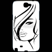 Coque Samsung Galaxy Note 2 Coiffure