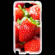Coque Samsung Galaxy Note 2 Fraises en folie