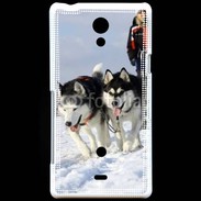 Coque Sony Xperia T Chien de traineau