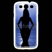 Coque Samsung Galaxy S3 Silhouette de nuit dans l'eau