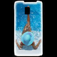 Coque LG P990 Femme à la piscine