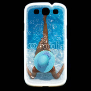 Coque Samsung Galaxy S3 Femme à la piscine
