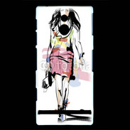 Coque Sony Xperia U Top modèle en dessin