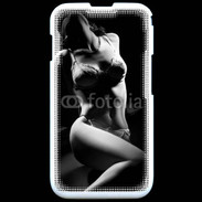 Coque Samsung ACE S5830 Charme noir et blanc