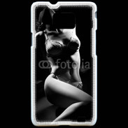 Coque Samsung Galaxy S2 Charme noir et blanc