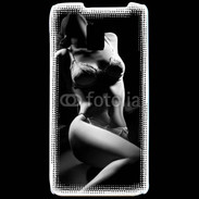 Coque LG P990 Charme noir et blanc