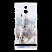 Coque Sony Xperia U Chevaux blancs
