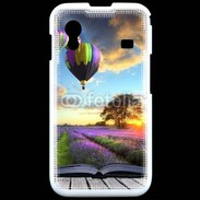 Coque Samsung ACE S5830 Montgolfière et lavande 