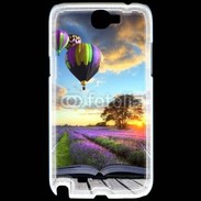 Coque Samsung Galaxy Note 2 Montgolfière et lavande 
