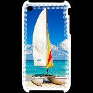 Coque iPhone 3G / 3GS Bateau plage de Cuba