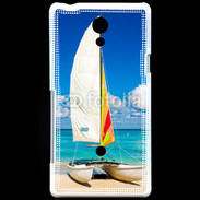 Coque Sony Xperia T Bateau plage de Cuba
