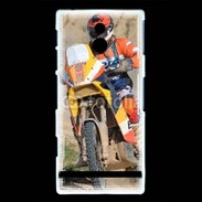 Coque Sony Xperia U Rallie Raid en moto