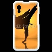 Coque Samsung ACE S5830 Silhouette de karatéka