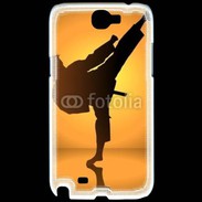 Coque Samsung Galaxy Note 2 Silhouette de karatéka
