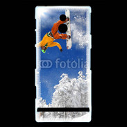 Coque Sony Xperia U Skieur free ride 2