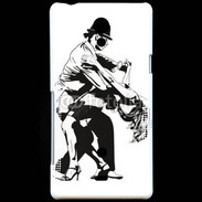 Coque Sony Xperia T Dessin de Danseur en couple