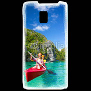 Coque LG P990 Kayak dans un lagon