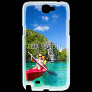 Coque Samsung Galaxy Note 2 Kayak dans un lagon