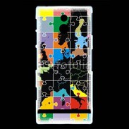 Coque Sony Xperia U Puzzle de l'Europe