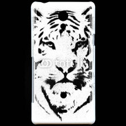 Coque Sony Xperia T Tatouage Tigre