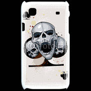 Coque Samsung Galaxy S Carte tête de mort trèfle