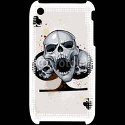 Coque iPhone 3G / 3GS Carte tête de mort trèfle