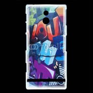 Coque Sony Xperia U Graffiti sur un mur