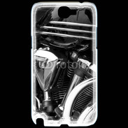 Coque Samsung Galaxy Note 2 Moto et chrome